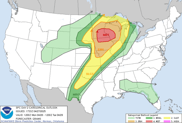 A severe Tuesday, rain through Thursday